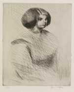 Print By Jacques Villon: La Petite Mulatresse At Childs Gallery