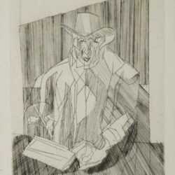 Print by Jacques Villon: La Signature, represented by Childs Gallery