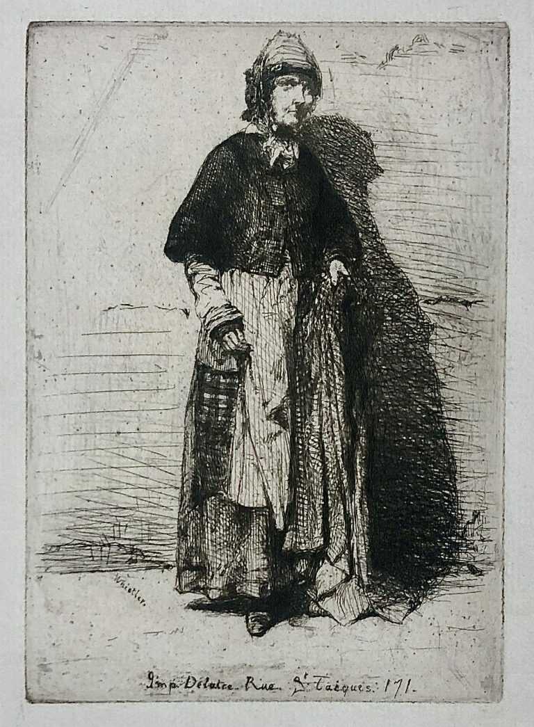 Print by James Abbott McNeill Whistler: La Mere Gerard, available at Childs Gallery, Boston