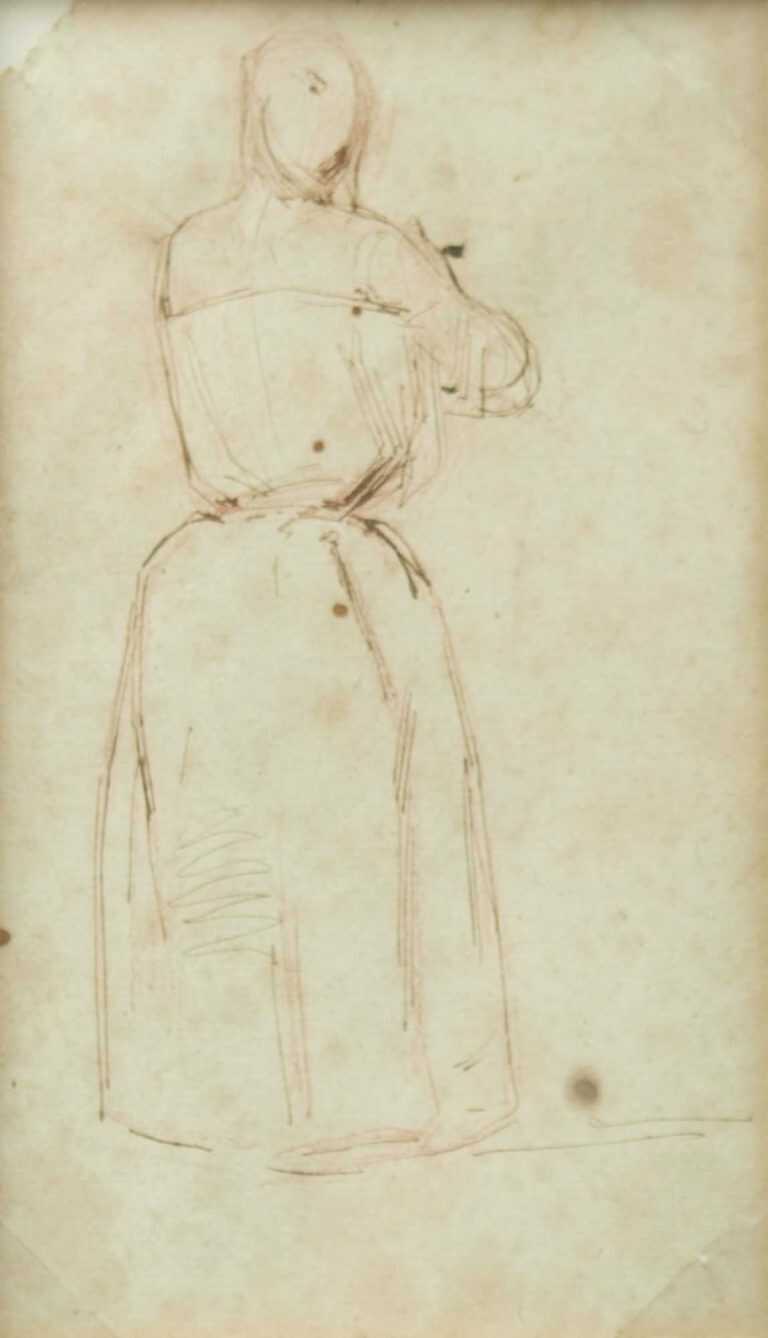 Drawing By James Abbott Mcneill Whistler: A Woman In Her Chemise At Childs Gallery