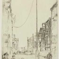 Print By James Abbott Mcneill Whistler: The Mast, Or The Venetian Mast At Childs Gallery
