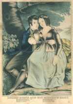 Print by James Baillie: Robert Burns and His Highland Mary, represented by Childs Gallery