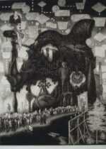 Print by James Egleson: Enigma of the Structure and the Image, represented by Childs Gallery