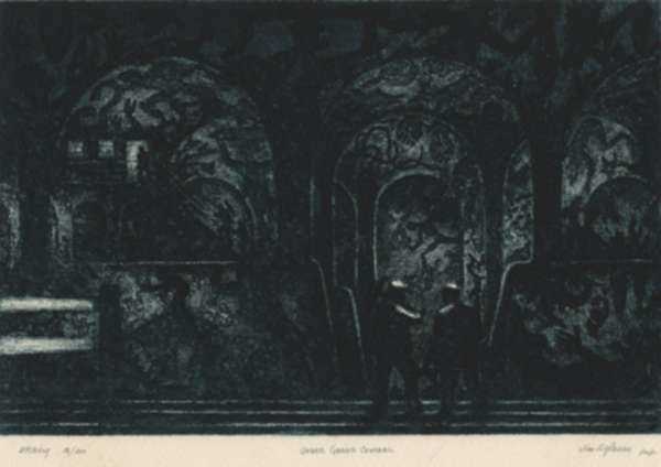 Print by James Egleson: Under Grand Central, represented by Childs Gallery