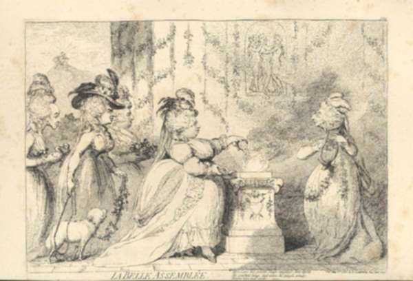 Print by James Gillray: La Belle Assemblêe, represented by Childs Gallery