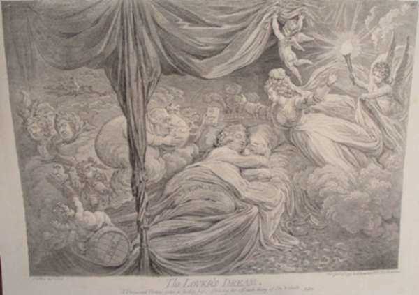 Print by James Gillray: The Lover's Dream, represented by Childs Gallery