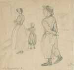 Drawing by Jan Gelb: In the Ryks Museum, represented by Childs Gallery