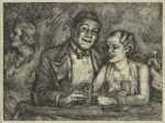 Print by Jared French: The Prizefighter and the Lady, represented by Childs Gallery