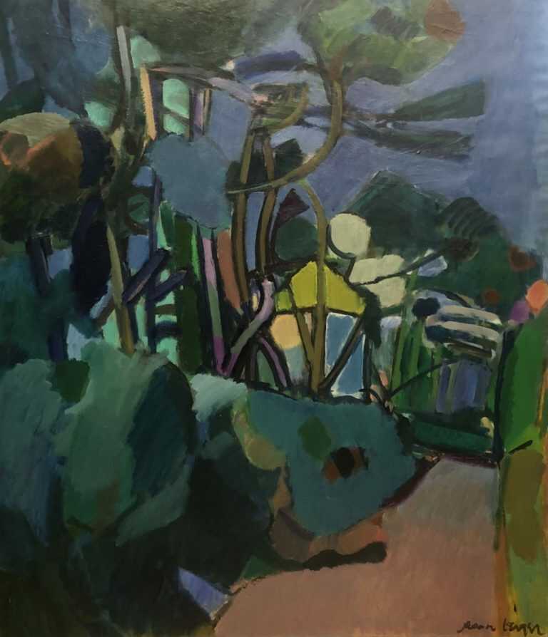 Painting by Jason Berger: [Green and Blue Landscape], available at Childs Gallery, Boston
