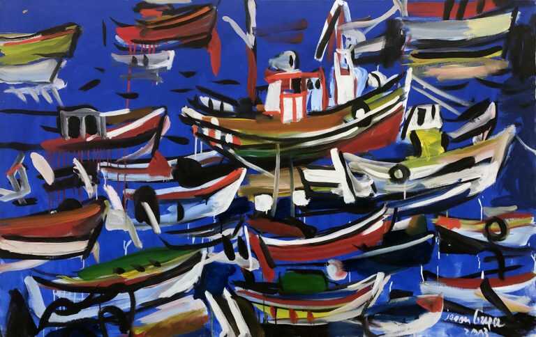 Painting by Jason Berger: Postcards from Portugal, available at Childs Gallery, Boston