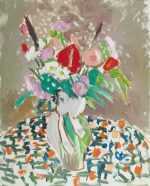 Painting By Jason Berger: Floral Arrangement, Or Spring Flowers At Childs Gallery