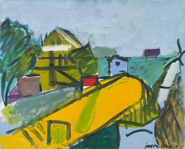 Painting By Jason Berger: Revere, Yellow Road At Childs Gallery