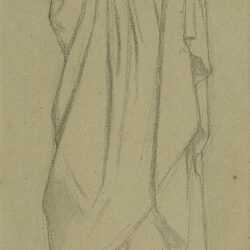 Drawing by Jean Paul Flandrin: Figure de saint, available at Childs Gallery, Boston