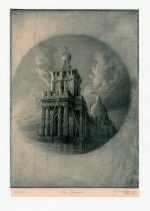 Print By Jean Michel Mathieux Marie: La Douane At Childs Gallery