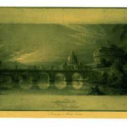 Print By Jean Michel Mathieux Marie: Le Pont Saint Ange At Childs Gallery