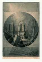 Print By Jean Michel Mathieux Marie: Les Tours At Childs Gallery