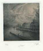 Print By Jean Michel Mathieux Marie: L'institut [the Institute] At Childs Gallery
