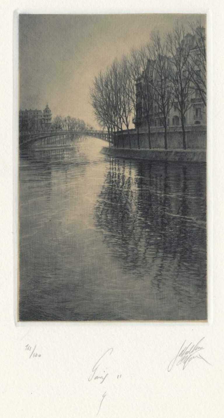 Print By Jean Michel Mathieux Marie: Paris Ii: 4 At Childs Gallery