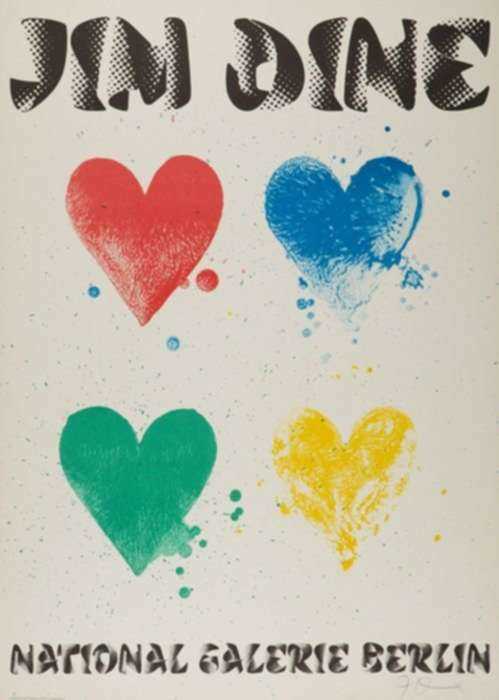 Print by Jim Dine: National Gallerie Berlin Exhibition Poster, represented by Childs Gallery