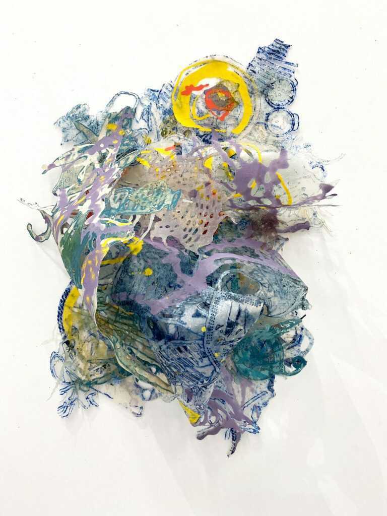 Mixed Media by Joan Hall: No Name Key, available at Childs Gallery, Boston