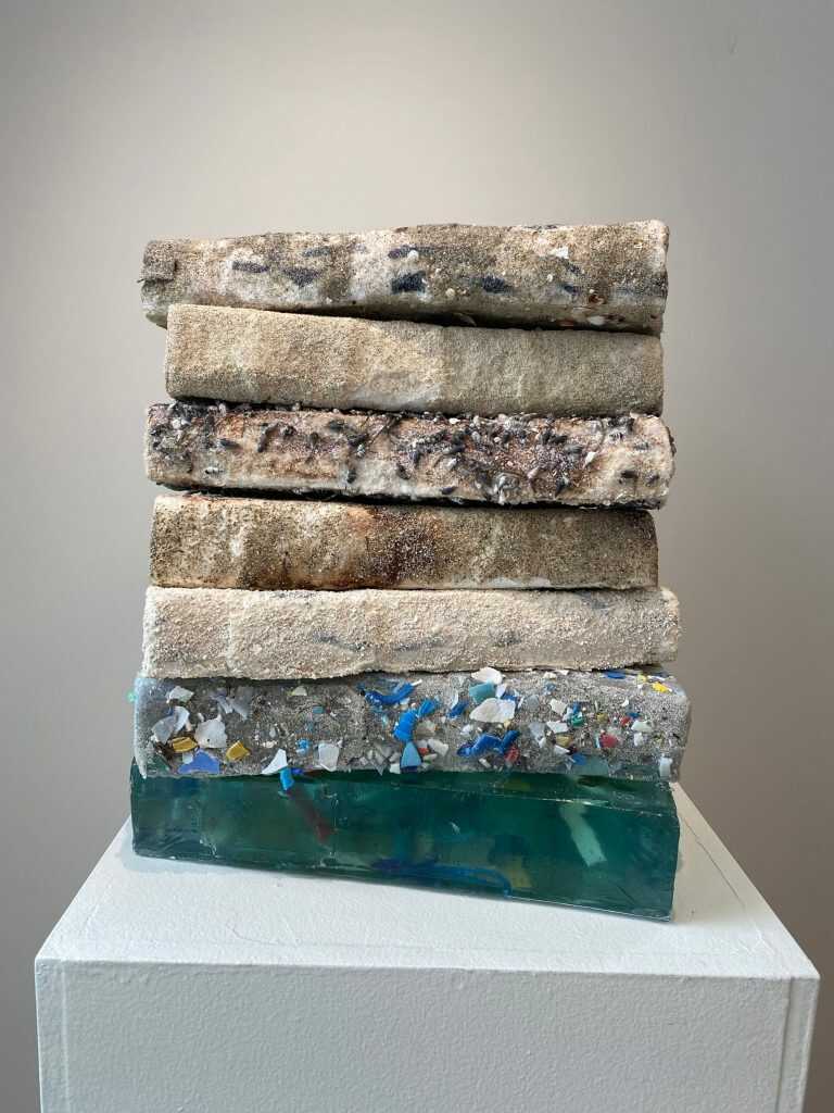 Sculpture by Joan Hall: Ocean Library, Stack 2, available at Childs Gallery, Boston