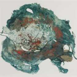 Mixed Media By Joan Hall: Incoming Red At Childs Gallery