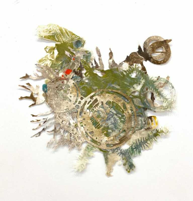Mixed Media By Joan Hall: Pandemic Reef 5 At Childs Gallery