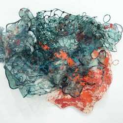 Mixed Media By Joan Hall: Red Tide Returning At Childs Gallery