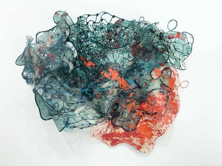 Mixed Media By Joan Hall: Red Tide Returning At Childs Gallery
