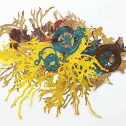 Mixed Media By Joan Hall: The New Living Reef #3 At Childs Gallery