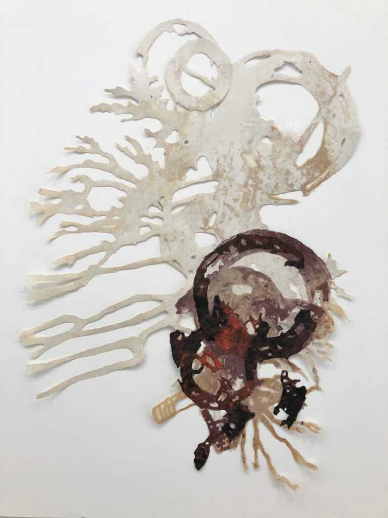 Mixed Media By Joan Hall: The New Living Reef #4 At Childs Gallery