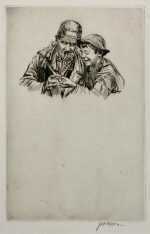 Print by Job Nixon: Youth and Age, available at Childs Gallery, Boston