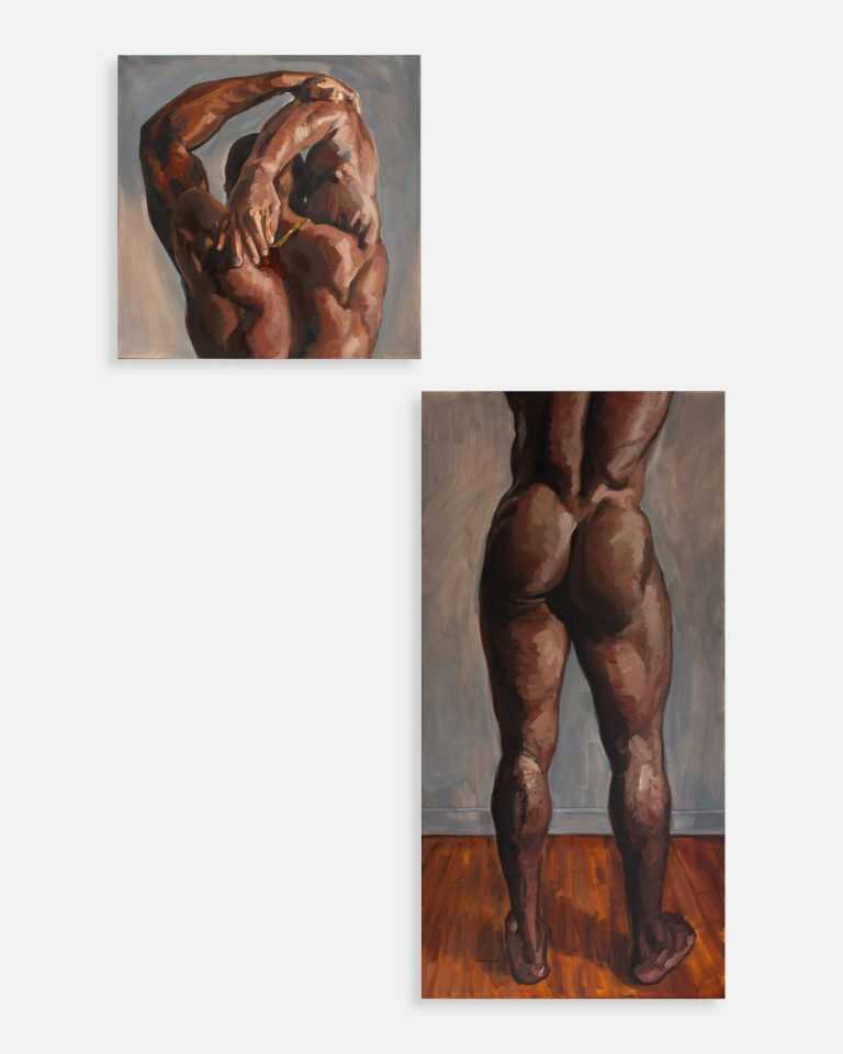 Painting by John MacConnell: Diptych No. 1, available at Childs Gallery, Boston