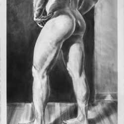 Drawing by John MacConnell: Diptych No. 5: Part 2, available at Childs Gallery, Boston