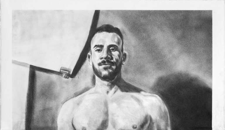 Drawing by John MacConnell: Diptych No. 6: Part 1, available at Childs Gallery, Boston