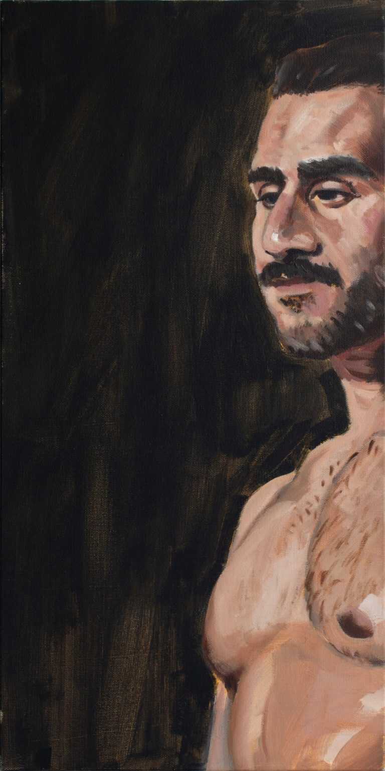 Painting by John MacConnell: Pentaptych No. 1, Part 1, available at Childs Gallery, Boston