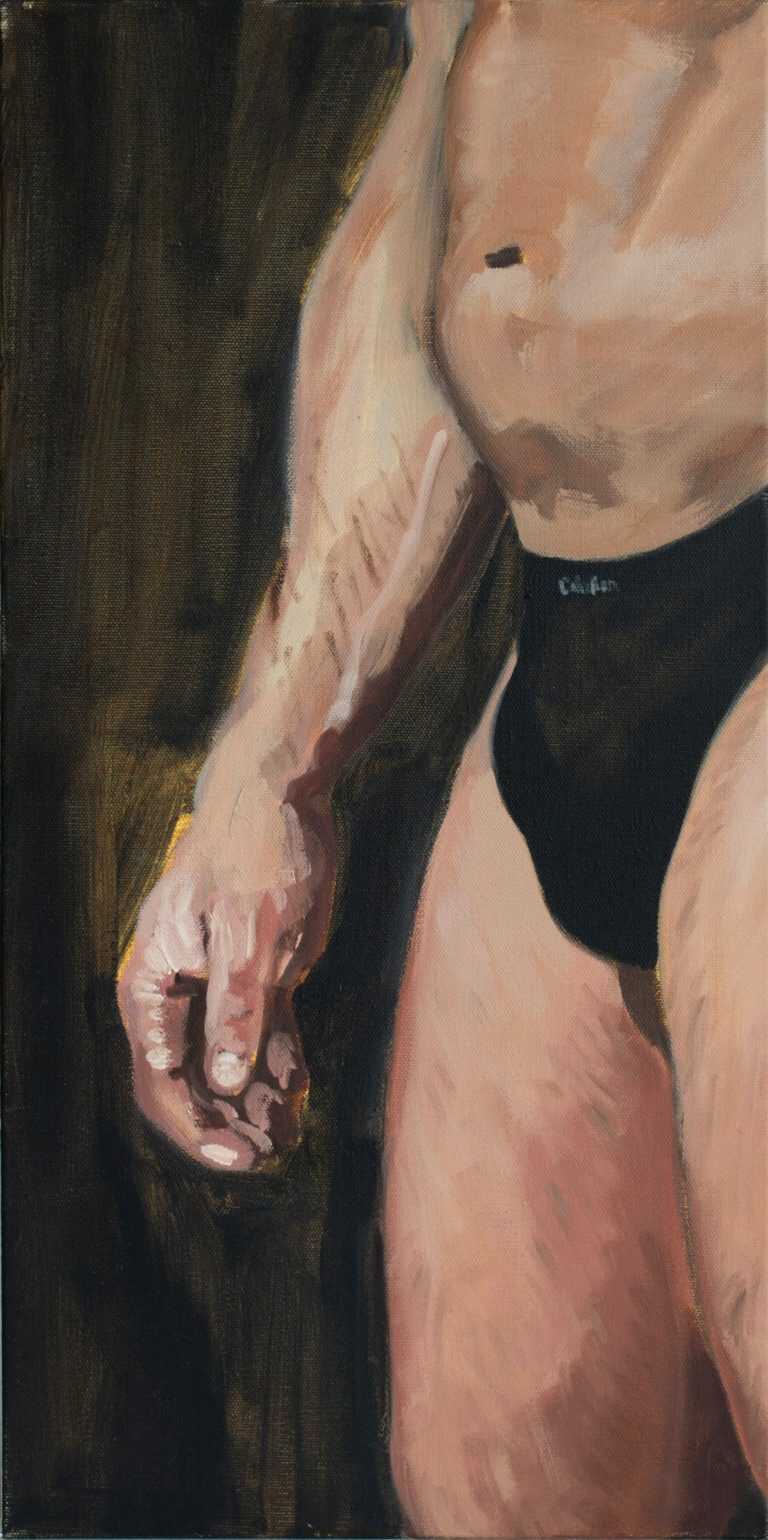 Painting by John MacConnell: Pentaptych No. 1, Part 5, available at Childs Gallery, Boston