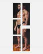 Painting by John MacConnell: Pentaptych No. 1, available at Childs Gallery, Boston