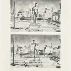 Drawing by John MacConnell: Pictura in Pictura: Joshua, available at Childs Gallery, Boston