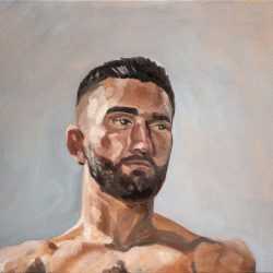 Painting by John MacConnell: Tetraptych No. 1, Part 1, available at Childs Gallery, Boston