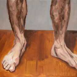 Painting by John MacConnell: Tetraptych No. 1. Part 4, available at Childs Gallery, Boston