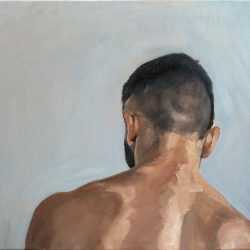 Painting by John MacConnell: Tetraptych No. 2, Part 1, available at Childs Gallery, Boston