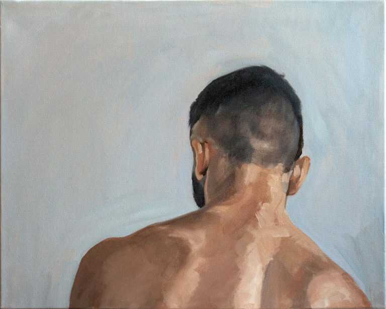 Painting by John MacConnell: Tetraptych No. 2, Part 1, available at Childs Gallery, Boston