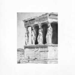 Painting by John MacConnell: The Caryatid porch of the Erechtheion, available at Childs Gallery, Boston