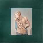 Painting by John MacConnell: Two Statue Torsos (Minotaur), available at Childs Gallery, Boston