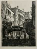 Print by John Taylor Arms: Rio del Santi Apostoli, Venice, available at Childs Gallery, Boston