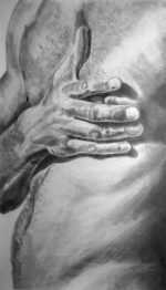 Drawing By John Macconnell: Mitch At Childs Gallery
