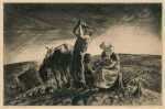 Print by John E. Costigan: Workers of the Soil, represented by Childs Gallery
