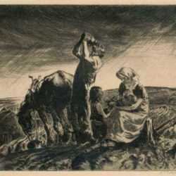 Print by John E. Costigan: Workers of the Soil, represented by Childs Gallery