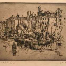 Print by John Marin: Canal St. Pietro, Venice, represented by Childs Gallery